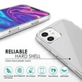thumbnail image 4 of Hybrid Clear Case Compatible with iPhone 12 mini (5.4 inch), Matte Hard PC Back with Shockproof Soft TPU Bumper Protective Crystal Cover, by Insten, 4 of 10