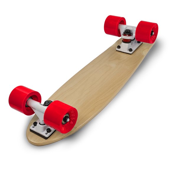 Patineta Cruiser Estilo Penny Maple Musa MUSA Rojo Blanco