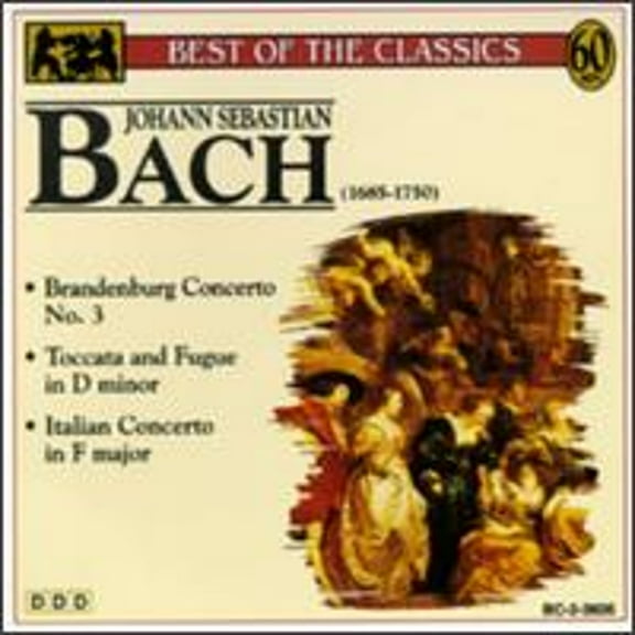 Pre-Owned Bach: Brandenburg Concerto No. 3; Toccata & Fugue in D minor; Italian Concerto in F major (CD 0056775360627) by Alberto Tozzi (violin), Christiane Jaccottet (harpsichord), Dubravka Tomsic (piano), Han