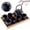 Teasets - DarkBlue, variant on Japanese Tea Set, Black Porcelain Tea Set with 1 Teapot Set, 6 Tea Cups, 1 Tea Tray, 1 Stainless Infuser, Beautiful Asian Tea Sets for Adults, Tea Lover/Women/Men (Countryside in Golden)