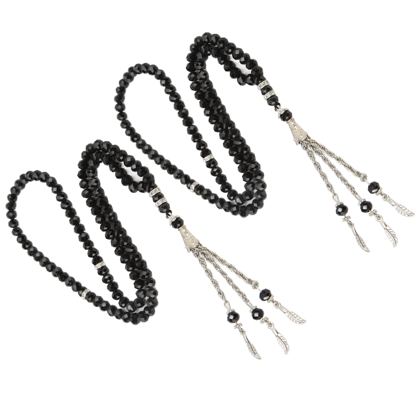 Beads Rosary,2Pcs Beads Rosary 99 Bead Necklace Dainty Rosary Best