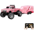 thumbnail image 1 of Mini RC Monster Truck, 1/64 Scale Rc Monster Truck, Rc Semi Trucks with Trailer & Remote Control, 3-Speed Speed/Steering Adjustable & Rechargeable, 1 of 7