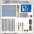 thumbnail image 3 of Juego de lápices de boceto de 42 piezas, incluye lápices de grafito y más, 3 of 3