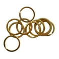 thumbnail image 3 of guohui 6x10 Pieces Brass Flat Round Split Key Chain Rings Key Holder Craft 30mm 6 Pcs, 3 of 8