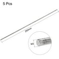 thumbnail image 2 of Uxcell 5Pcs M3 x 250mm Fully Threaded Rod 304 Stainless Steel Right Hand Threads, 2 of 6