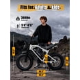 thumbnail image 2 of ESKUTE V200 Electric Bike for Adults, Dirt E-Bike with 29MPH 48V20.8Ah Battery 80 Miles,20"x4.0 Fat Tire, NFC Unlock, 7-Speed Dual Suspension, Streamlined Frame, White, UL2849, 2 of 7
