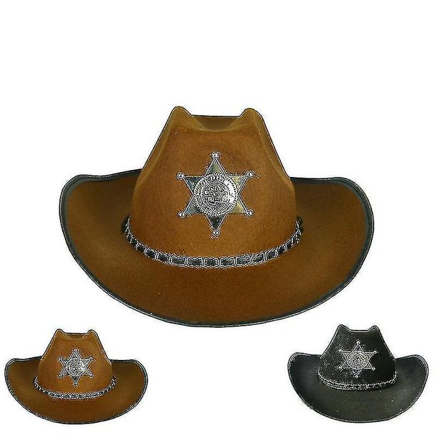 Sombrero de vaquero de Moda YONGSHENG sombrero de vaquero Mongol occidental negro