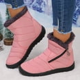 thumbnail image 2 of CAICJ98 Womans Winter Boots Warm Lined Waterproof Ankle Booties Anti-Slip Snow Boots Women (Pink,Size 6), 2 of 9