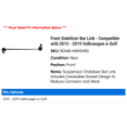thumbnail image 2 of Front Stabilizer Bar Link - Compatible with 2015 - 2019 Volkswagen e-Golf 2016 2017 2018, 2 of 2