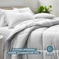 thumbnail image 3 of Bare Home Down Alternative Comforter Set - 3-Pieces - All Seasons - California King, Cloud Gray, 3 of 9