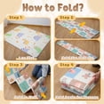 thumbnail image 6 of JoyStone 70 x 55 Inch Foldable Baby Play Mat with Fold-Up Sides & Storage Bag, Foam Tummy Time Mat, Infant Floor Playpen Mat for Indoor & Outdoor Use, 6 of 12