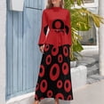 thumbnail image 4 of ROJO COMO UN DODO Vestido largo Vestido de mujer Vestidos de verano de mujer Vestidos de verano, 4 of 5