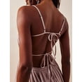 thumbnail image 5 of Women's Y2k Cut Out Backless Maxi Dress Bodycon Long Flowy Dresses Summer Boho Spaghetti Strap Low Cut Cami Dress Clubwear, 5 of 12