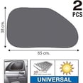 thumbnail image 2 of Parasoles para ventanillas laterales de coche (2 piezas, dorados), cortinas magnéticas para coche para bloquear los rayos UV y proteger la privacidad, 2 of 5