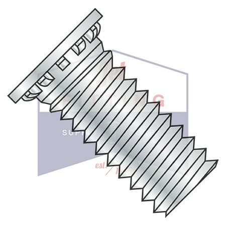 

6-32 x 1 1/2 Self Clinching Studs | Flush Head | Improved Design with Annular Groove and 12 Ribs | Hardened Steel | Heat Treat Zinc and Bake (Quantity: 5000)