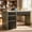 Grey, variant on 4 Ever Winner White Desk with 4 Drawers, 48 inch Computer Desk with Storage, Home Office Desks with Hidden Handle, White and Walnut