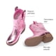 thumbnail image 3 of Botas Vaqueras para Niñas DREAM PAIRS KKUMMB2509 Rosa Talla 2, 3 of 6