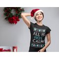 thumbnail image 2 of Tstars Womens Ugly Christmas Sweater Quarantine Christmas Shirts All Is Not Calm Christmas Gift Funny Humor Holiday Shirts Xmas Party Christmas Gifts for Her Women T Shirt Ugly Xmas Sweater, 2 of 4