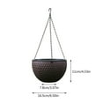 Ljxge Flower Pots Small Size Rattan Hanging Plastic Pot European