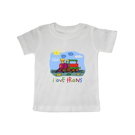 

Inktastic I Love Trains Gift Baby Boy or Baby Girl T-Shirt