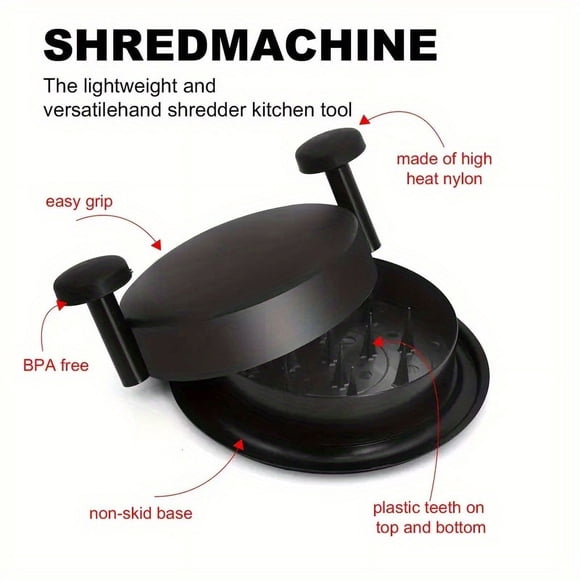 MesaSe Easy-Clean Handheld Meat Shredder - Versatile Chicken & Beef Mincer Time-Saving Kitchen Gadget ZZZ