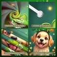 thumbnail image 4 of Cute Dog St. Patrick's Banner Green Shamrock Display Orange Clover Floral Design Clover Backdrop for St. Patrick's Day Party Celebration Pet Party, 4 of 9