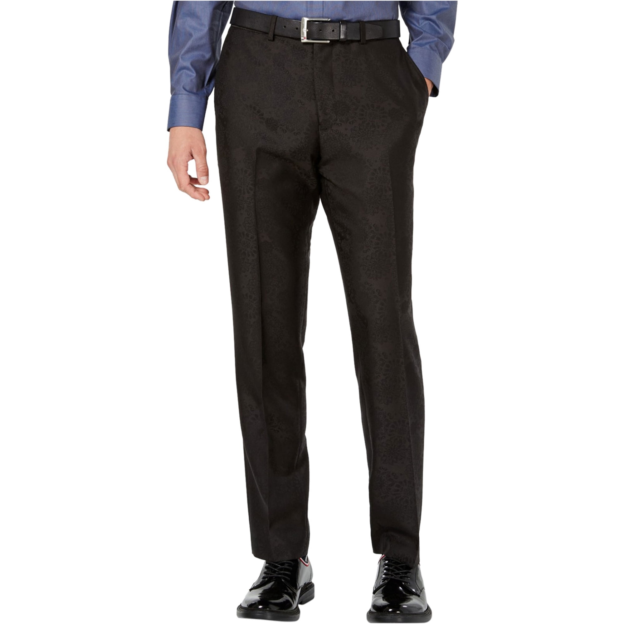 bar III Mens Jacquard Casual Trouser 
