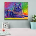 thumbnail image 4 of Epic Graffiti 'Psychedelic Rainbow Black Cat' by Rebecca Wang Art, Acrylic Glass Wall Art, 16"x12", 4 of 8