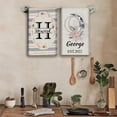 thumbnail image 5 of Custom Kitchen Towel, Spring Bird Personalized Dish Towels Tea Towel | Family Name Hand Towel | Kitchen Decor | Housewarming Gift Monogram Dishcloth Wedding Gift (Floral 13), 5 of 6