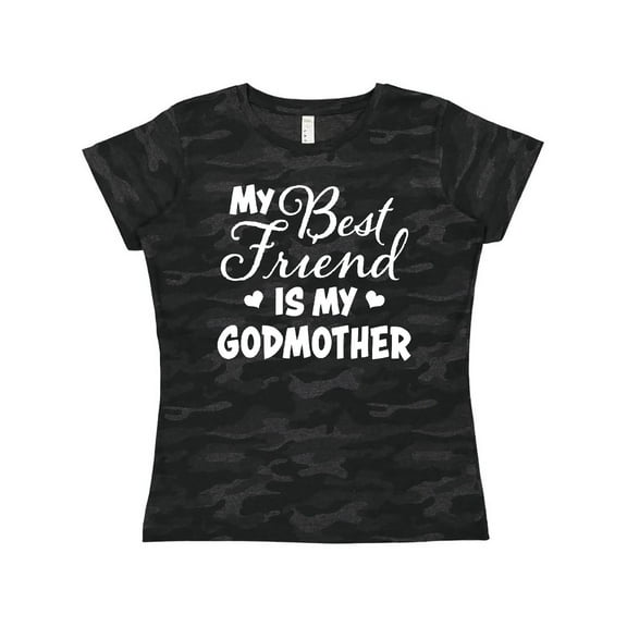 Inktastic My Best Friend is My Godmother with Hearts Women's T-Shirt