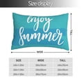 thumbnail image 4 of Kll Enjoy Summer Pillow Covers Envelope Closure,Super Soft And Cozy Fuzzy Fleece Pillow Case Cover 14"X20", 4 of 9