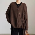 thumbnail image 2 of Vividxx Knit Cardigan Sweater Soft Warm Oversized Open Front Long Sleeve Cozy Casual Fall Winter Top Outwear 2025 Fall Trendy Clothes, 2 of 4