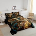 thumbnail image 2 of YST Ancient Rome Comforter Set European Mythology Bedding Twin Size 3D Sculpture Pattern Bedding Comforter Sets Retro Style Soft Breathable Bedroom Decor with 2 Pillowcases, 2 of 5