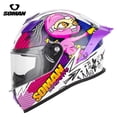 thumbnail image 3 of Casco integral para motocicleta de carreras Soman, casco para montar en carretera, casco para hombre y mujer, aprobado por DOT, 3 of 5