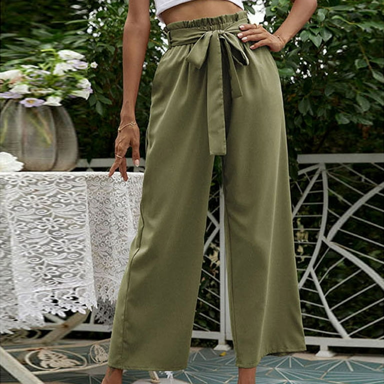 Workout Pants for Women High Waisted Relaxed Fit Wide Leg Pants