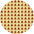 thumbnail image 1 of Ahgly Company Machine Washable Indoor Round Transitional Orange Area Rugs, 3' Round, 1 of 7