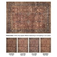 thumbnail image 6 of Bloom Rugs Washable Non-Slip 4' x 6' Rug - Terracotta / Mustard Traditional Oriental Area Rug for Living Room, Bedroom, Dining Room, and Kitchen - Exact size: 4' x 6', 6 of 8