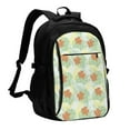 thumbnail image 1 of Balery Tropical Flowers Mochila con carga USB para hombre y mujer - Mochila impermeable y antirrobo para laptop con puerto USB para viajes, trabajo, 1 of 7