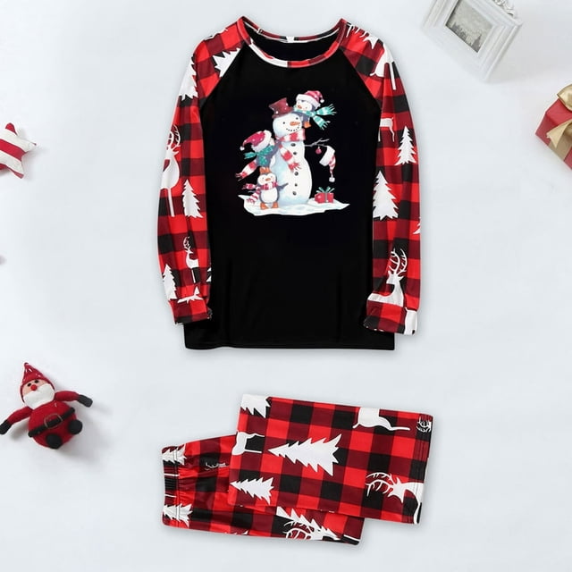 Pyjamas de Noël Assortis pour Hommes Ensembles de Pyjamas de Vacances pour la Famille