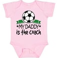 thumbnail image 3 of Inktastic Soccer My Daddy is the Coach Boys or Girls Baby Bodysuit, 3 of 5