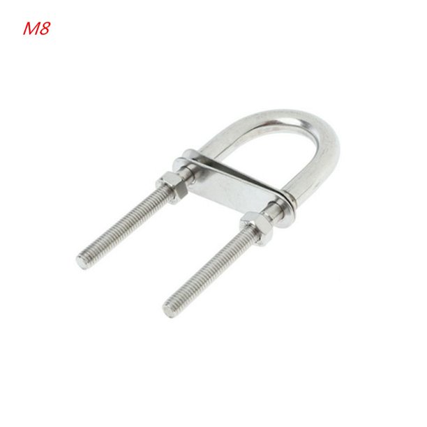 BOOYOU 304 Stainless Steel Marine Rope Rigging Bow Eye Ubolt Yacht