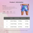 thumbnail image 6 of Mufeng Men's Booty Shorts Metallic Shiny Sparkly Hot Short Pants Rave Y2k Clubwear with Pockets Gold L, 6 of 6