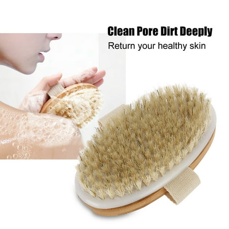 Sonew Longue Brosse De Bain De Corps De Brosse De Poils Se Brossant Le Masseur De