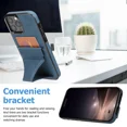 thumbnail image 3 of Advanced PU leather bracket card slot with card holder, ultra-thin vertical support phone case, suitable for Samsung S24 ULTRA durable shockproof phone case, 3 of 5