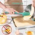 thumbnail image 3 of U-Flavored Silicone Spatula Set, 800 Degrees Fahrenheit (Approx. 315.6 Degrees Celsius) Heat Resistant (Cyan/Aqua), 3 of 5