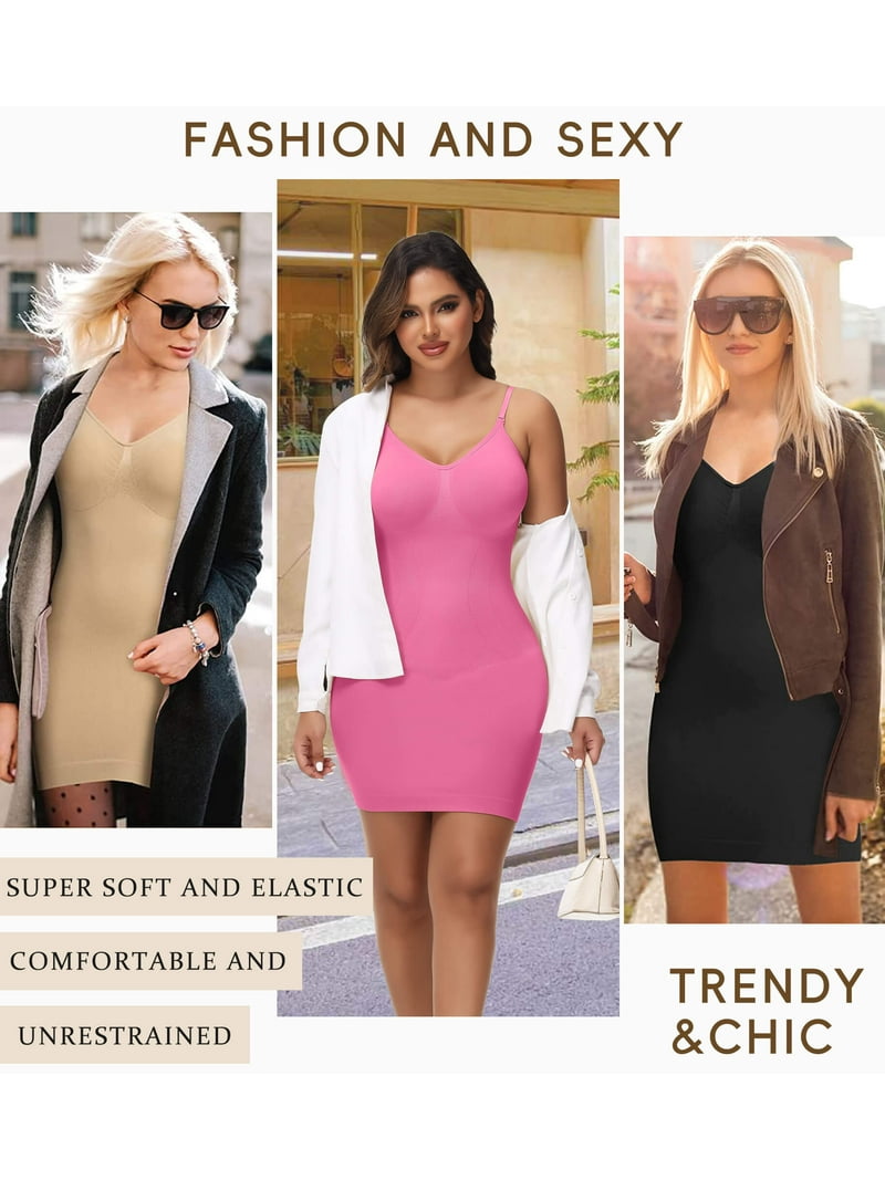 Women Slip Dress Shapewear Firm Tummy Control Full Body Shaper For