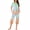 Orange, variant on Jamicy Soft Pajamas Womens Tie Dye Printed Button Draped Crew Neck Short Sleeve Top Pocket Sports Capris Comfortable Woemn's Pajama Set
