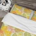 thumbnail image 4 of Designart 'Summer Butterfly and Colorful Leaves' Abstract Duvet Cover Set, 4 of 4