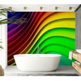 thumbnail image 7 of Tiptophomedecor Abstract Wallpaper Wall Mural - Rainbow Waves, 7 of 7