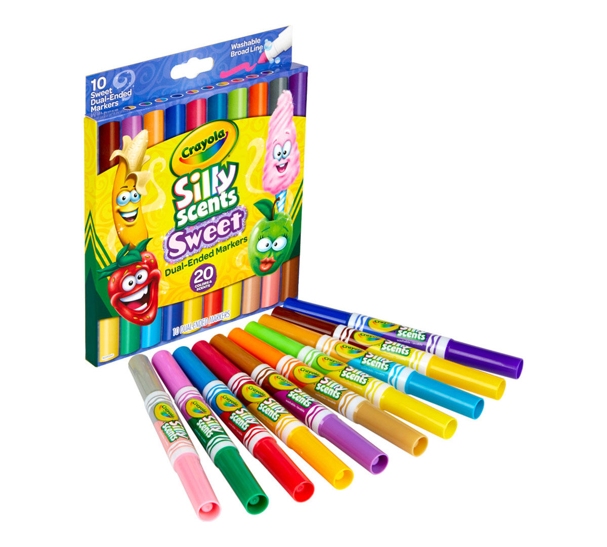 Crayola Silly Scents Dual-Ended Art Markers, School Supplies, Beginner Child, 10 Count - image 4 of 6